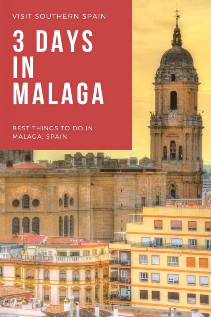 Are you traveling to Malaga, Spain and wondering about things to do in Malaga City? Find the perfect Malaga itinerary to spend 3 days in Malaga, Andalucia with gorgeous Malaga hotels, tapas and tours #malaga #visitsouthernspain #malagaspain #thingstodoinmalaga #malagaandalucia #spaintravel