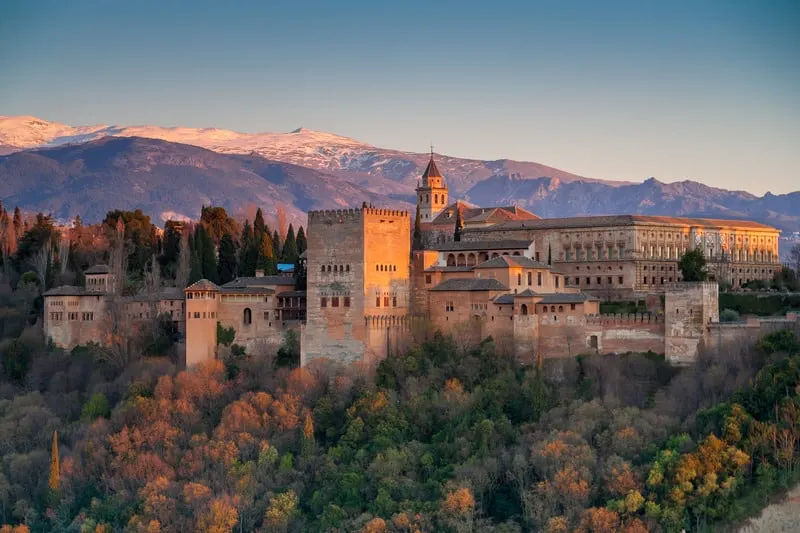 aerial view of the Alhambra in Granada