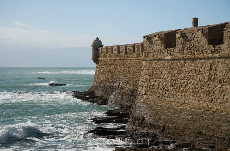 3 day itinerary Cadiz, San Sebastian Castle