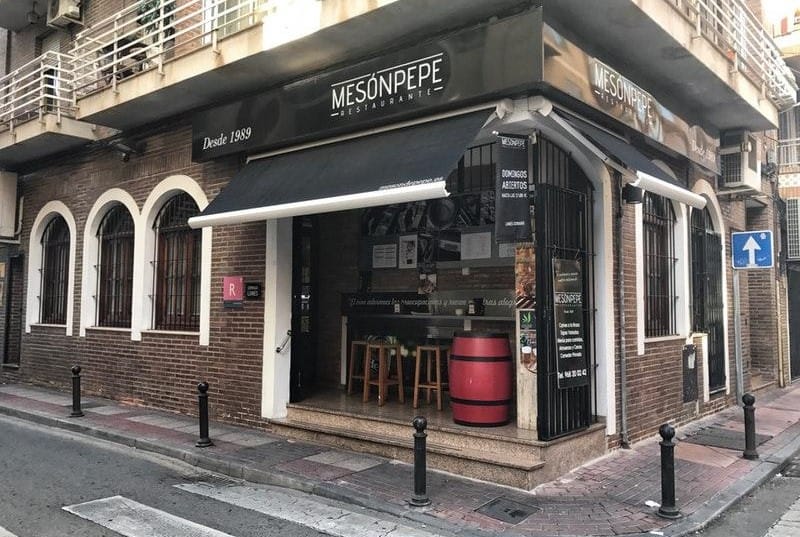 Entrance to Meson de Pepe, Murcia, Spain.