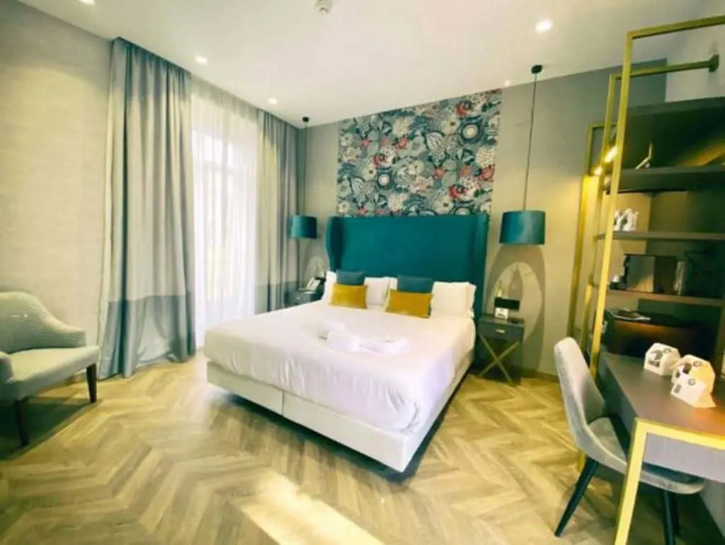 bedroom of seville soho boutique hotel accommodation