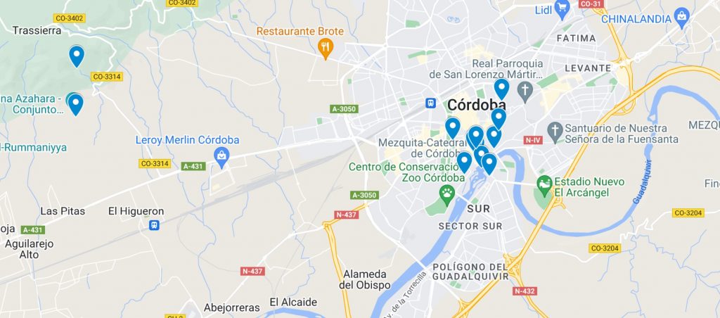things to do in cordoba map