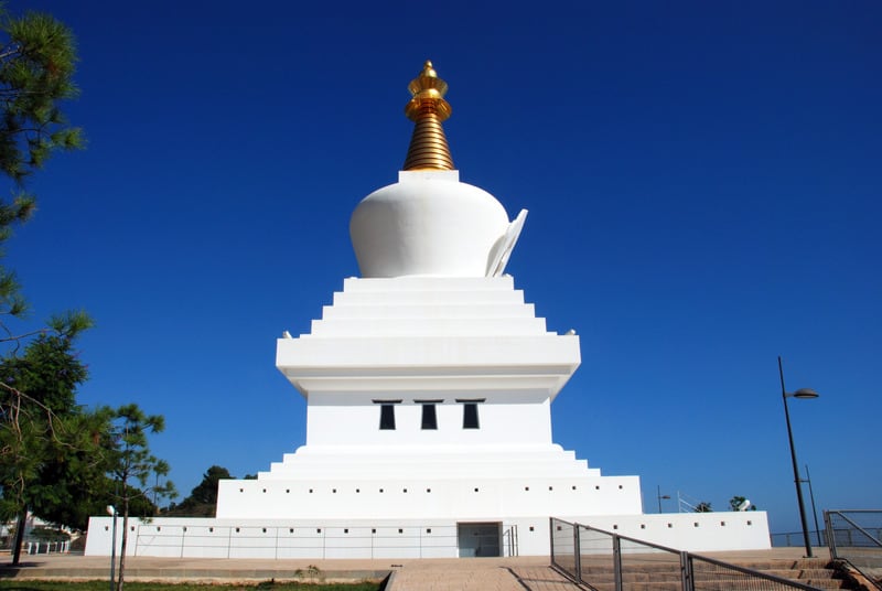 things to do in Benalmadena, be mindful in Stupa, andalucia