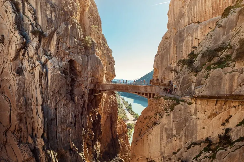 view of the path that goes through Caminito Del Rey, things to do in Marbella in May