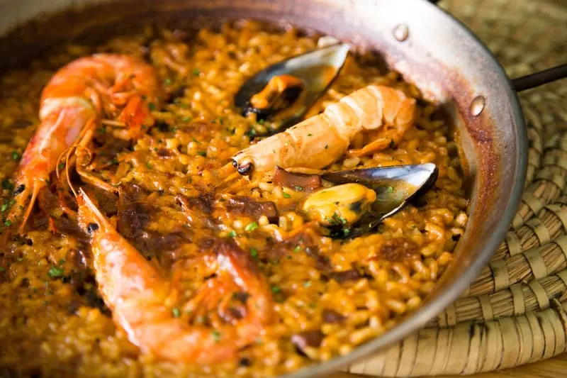 3 day itinerary Marbella, typical Spanish food, paellas in El Patio De Mariscal