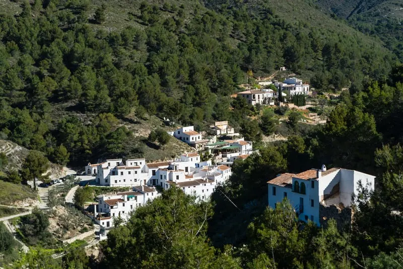 itinerary Nerja, lost village of Acebuchal, andalucia