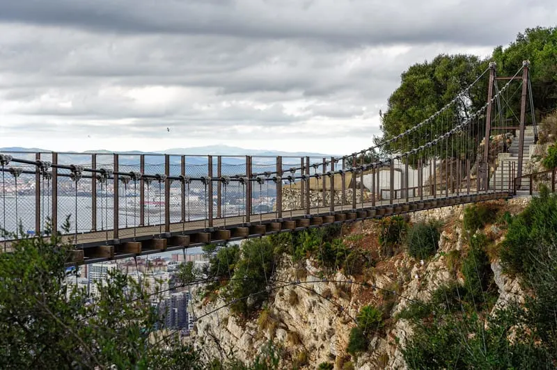Gibraltar itinerary, the Windsor Suspension Bridge