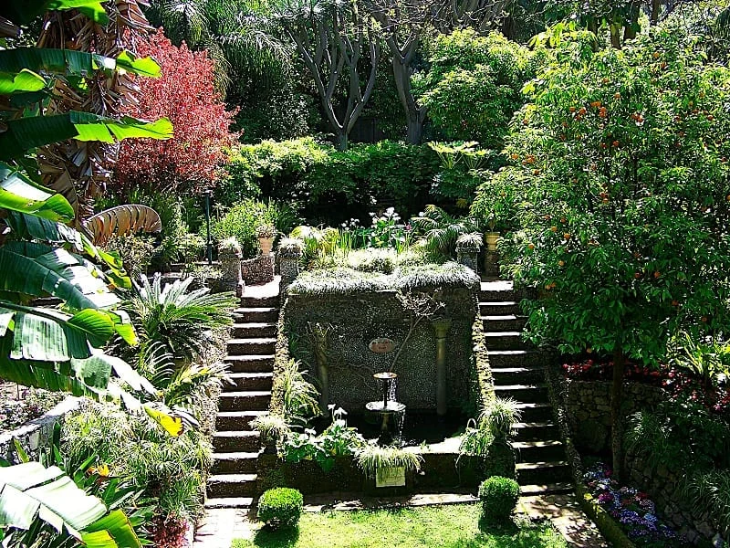 interior of the Gibraltar Botanic Gardens