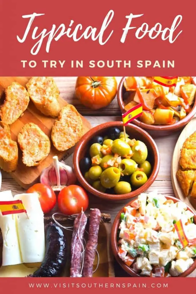Are you looking for typical Andalusian food or traditional food from Southern Spain? We got you covered! Find an exquisite selection with the best dishes to try in Andalusia including famous cold soups from Spain, Malaga fish fritters and typical food from Seville, Cadiz, and Granada. If you are traveling to Southern Spain you cannot leave without trying the most typical Spain tapas #southernspain #andalucia #foodspain #foodiespain #foodtours #andalusia #spain #typicalfoodspain #traditonalfood