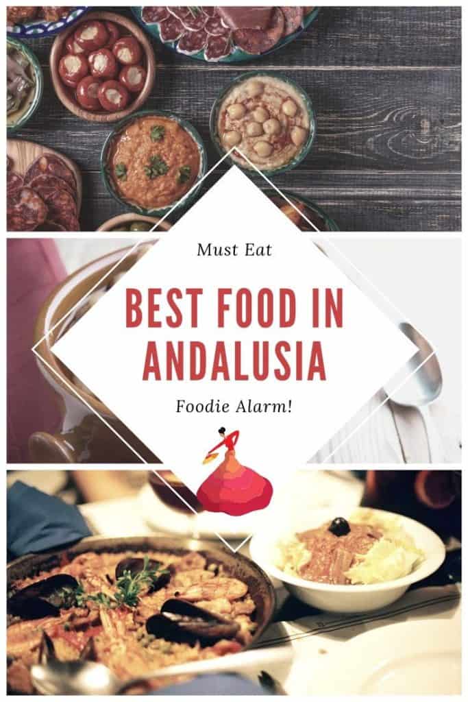 Are you looking for typical Andalusian food or traditional food from Southern Spain? We got you covered! Find an exquisite selection with the best dishes to try in Andalusia including famous cold soups from Spain, Malaga fish fritters and typical food from Seville, Cadiz, and Granada. If you are traveling to Southern Spain you cannot leave without trying the most typical Spain tapas #southernspain #andalucia #foodspain #foodiespain #foodtours #andalusia #spain #typicalfoodspain #traditonalfood