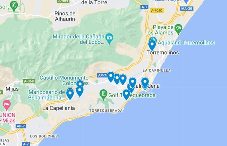 benalmadena tourist map