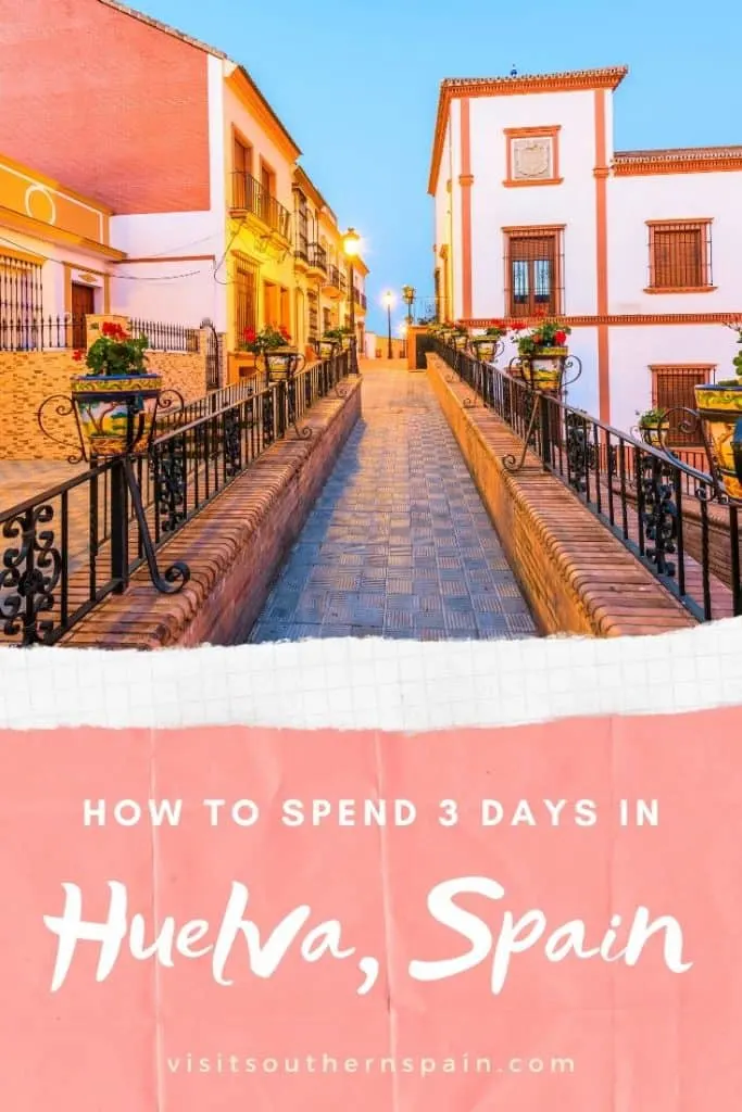 Wondering about things to do in Huelva, Spain? Enjoy a complete 3-day itinerary with the best beaches near Huelva, attractions in Huelva, Andalucia and the best hotels in Huelva, Southern Spain. This Huelva itinerary brings you all you need to know for tourism in Huelva including beach resorts in Huelva and things to eat in Huelva. And don't forget the delicious tapas from Huelva, Spain. #huelva #southernspain #andalucia #andalusia #huelvabeaches #huelvaspain #huelvatourism #visitspain #spaintourism