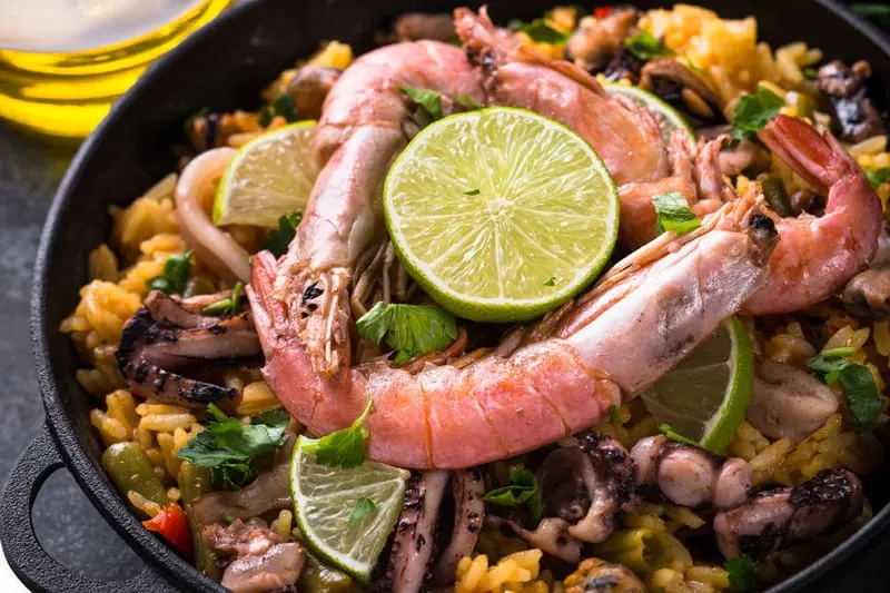 Traditional Paella in Granada, Spain