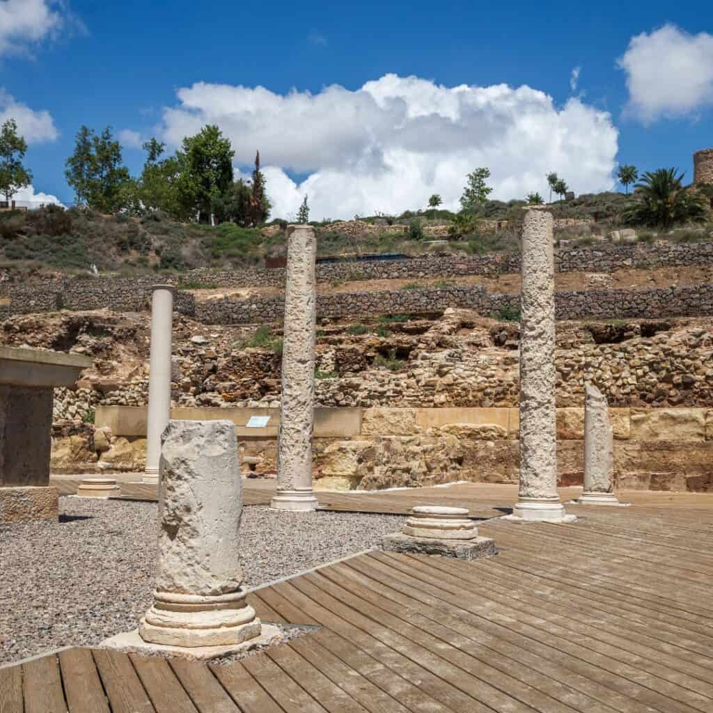 the ruins of an ancient roman city in spain