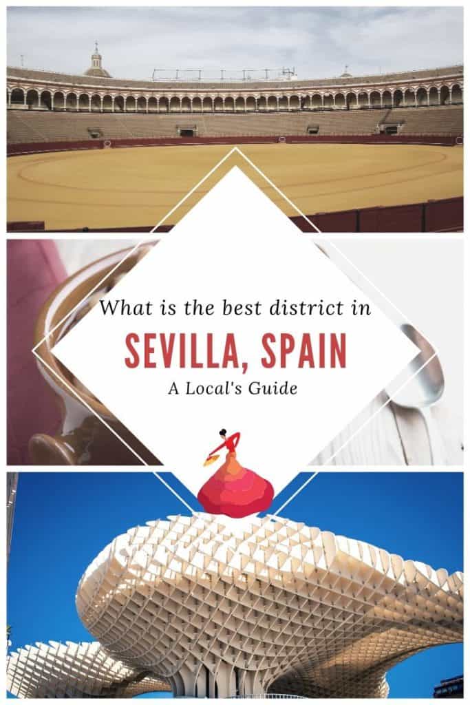 Wondering what is the best neighborhood in Seville, Spain? Let's face it: Sevilla, Spain is large and when looking for hotels in Seville, it might be overwhelming. Indeed, every district in Seville has a different flair. After living in Seville, I give you an overview about neighborhoods in Seville and where to stay. This Seville accommodation guide recommends the best districts in Seville according to your travel plans: business, family trip or first-time visit. #andalucia #andalusia #spain
