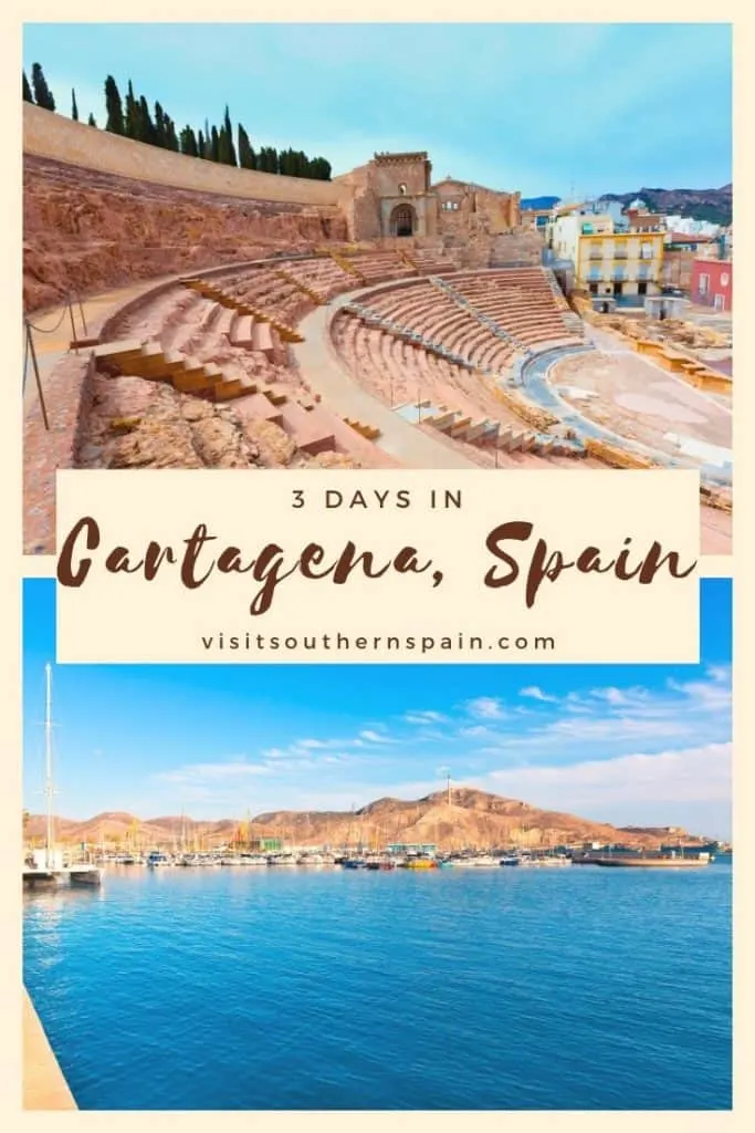 Are you looking for things to do in Cartagena, Spain? We got you covered with this vast Cartagena itinerary including the best hotels in Cartagena, Spain, tapas in Cartagena and the best walking tours in Cartagena. When looking for attraction in Cartagena, don't forget to check the highlights of Modernist architecture listed in this guide. All packed with gorgeous Cartagena, Spain photos. You can't miss this hidden gem in Southern Spain! #southernspain #murcia #cartagenaspain #spaincruise #spain