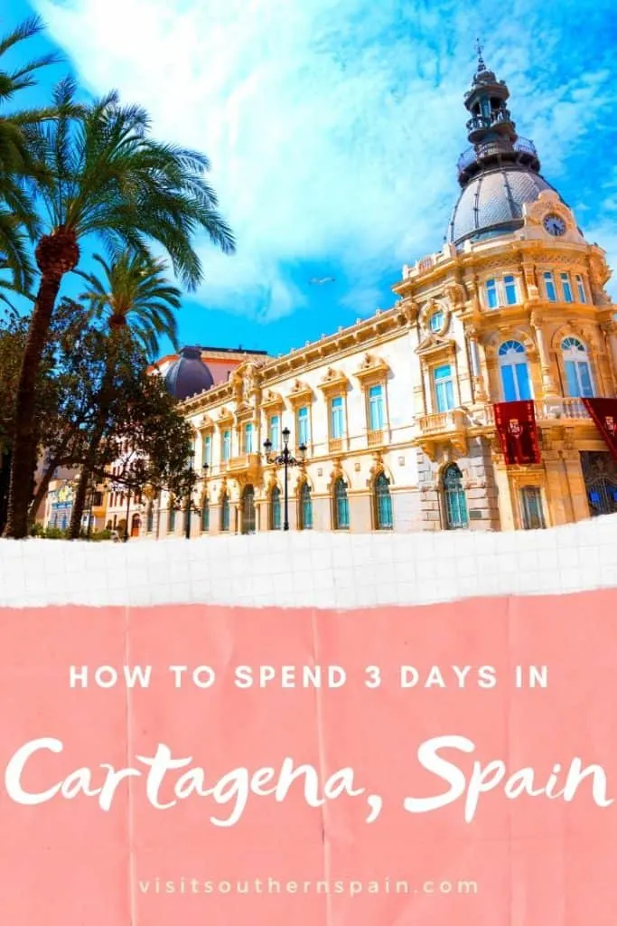 Are you looking for things to do in Cartagena, Spain? We got you covered with this vast Cartagena itinerary including the best hotels in Cartagena, Spain, tapas in Cartagena and the best walking tours in Cartagena. When looking for attraction in Cartagena, don't forget to check the highlights of Modernist architecture listed in this guide. All packed with gorgeous Cartagena, Spain photos. You can't miss this hidden gem in Southern Spain! #southernspain #murcia #cartagenaspain #spaincruise #spain