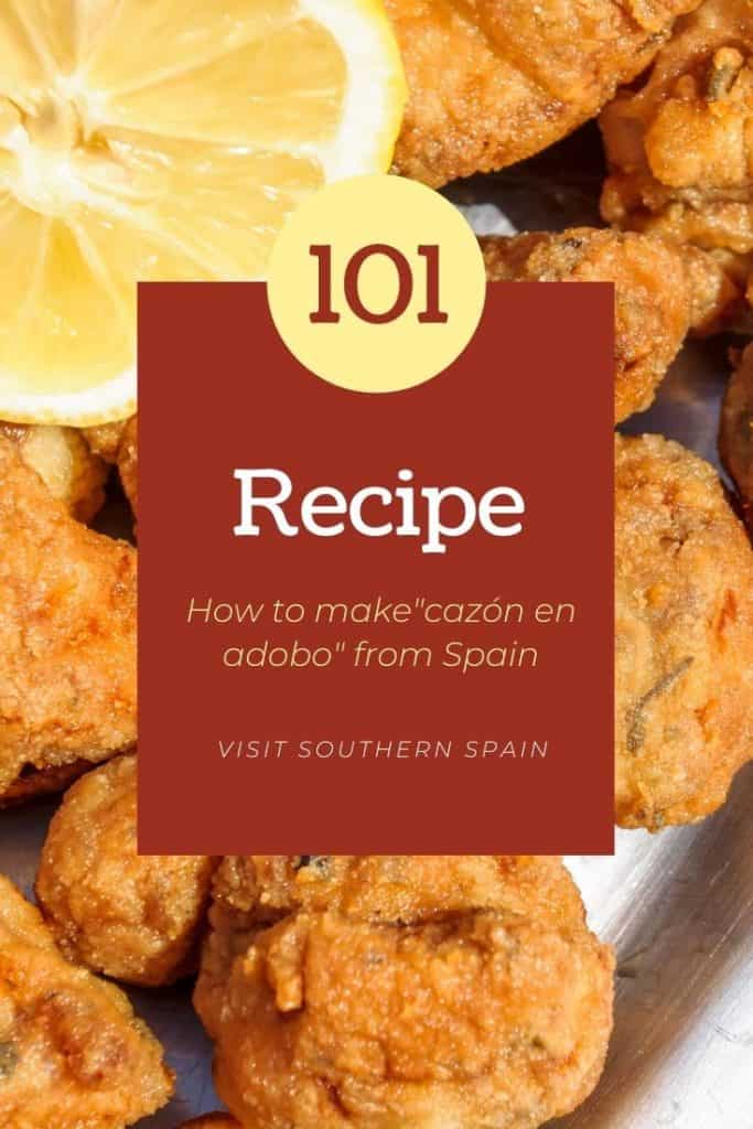 Are you looking to prepare cazon en adobo like in Spain? Marinated cazon fish (or marinated dogfish) is one of the most typical dishes from Spain and it's one of the best things to eat in Cadiz or Malaga. If you want to prepare this Andalusian dish at home, check this easy Cazon en adobo recipe from Southern Spain. Indeed dogfish recipes are tasty and easy to make. Share this dogfish shark recipe with friends and remember about your vacation in Spain #dogfish #cazonenadobo #marinatedfish #spain