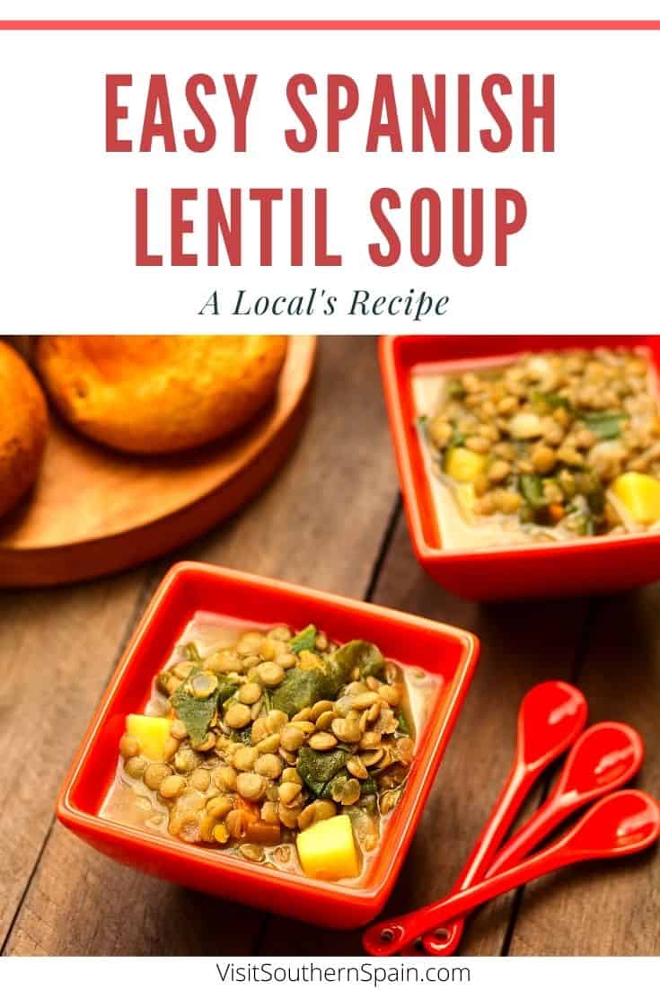 spanish lentil soup recipe 3 - Easy Spanish Lentil Soup Recipe - Sopa de Lentejas