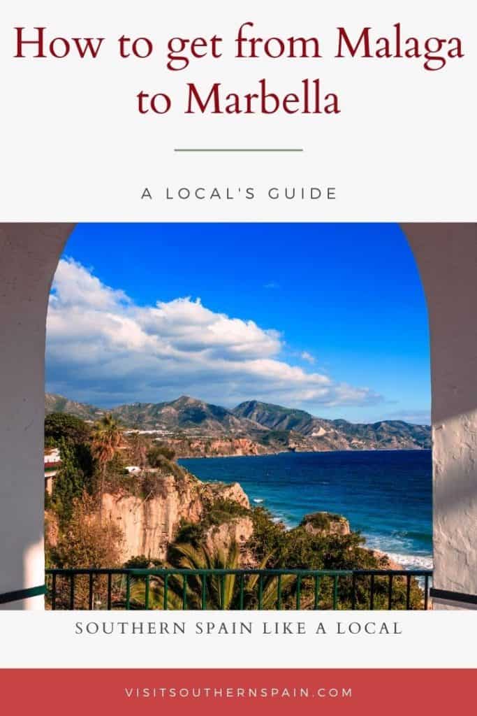 Are you wondering whether to go to Marbella or Malaga? Well, you can have both! This is the ultimate guide on how to get from Malaga to Marbella. Whether you are planning to get to Marbella by bus or visit Marbella by train, this gives you all the information. Also if you're planning to land in Malaga airport and travel from Malaga airport to Marbella, there's an easy way! Get also the best tips to travel from Marbella to Malaga by car. #costadelsol #frommalagatomarbella #marbella #malaga #spain