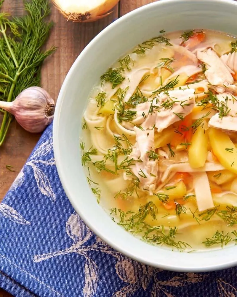 spanish chicken soup step by step recipe