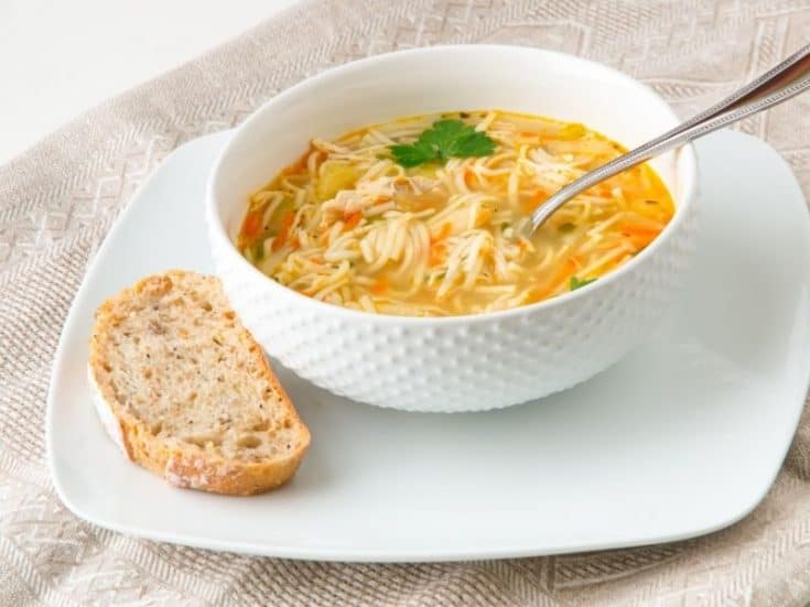 Spanish Chicken noodle soup
