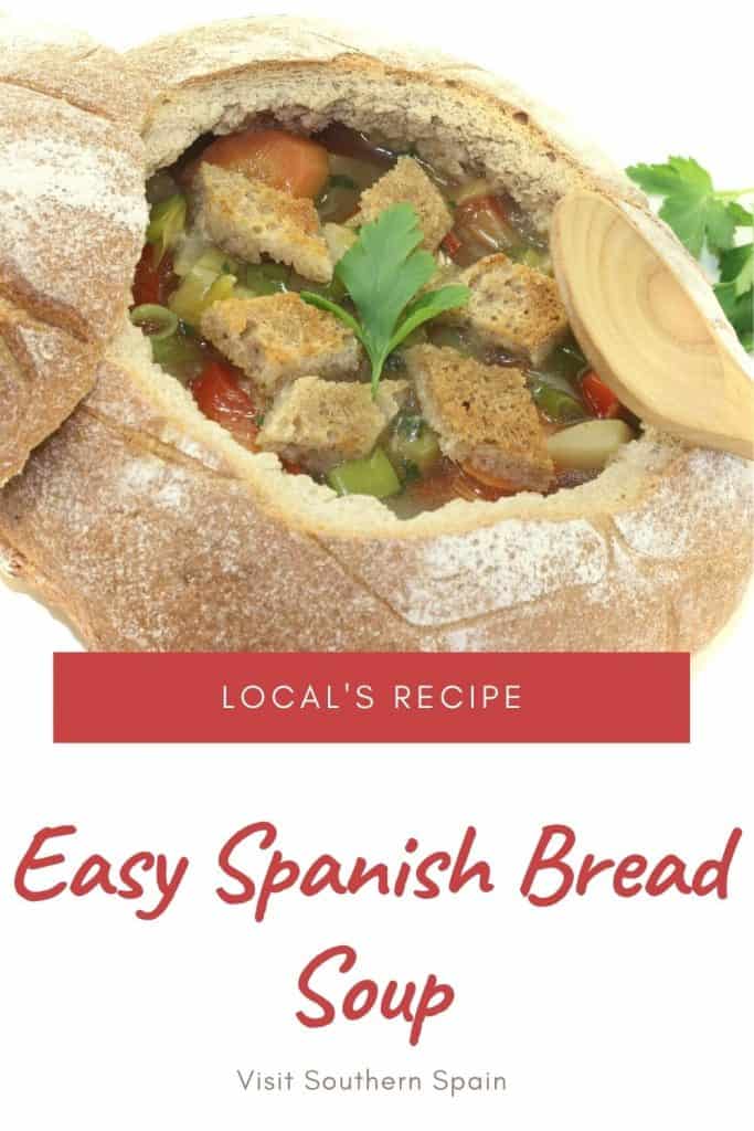 spanish bread soup pins 3 - Healthy Spanish Bread Soup Recipe