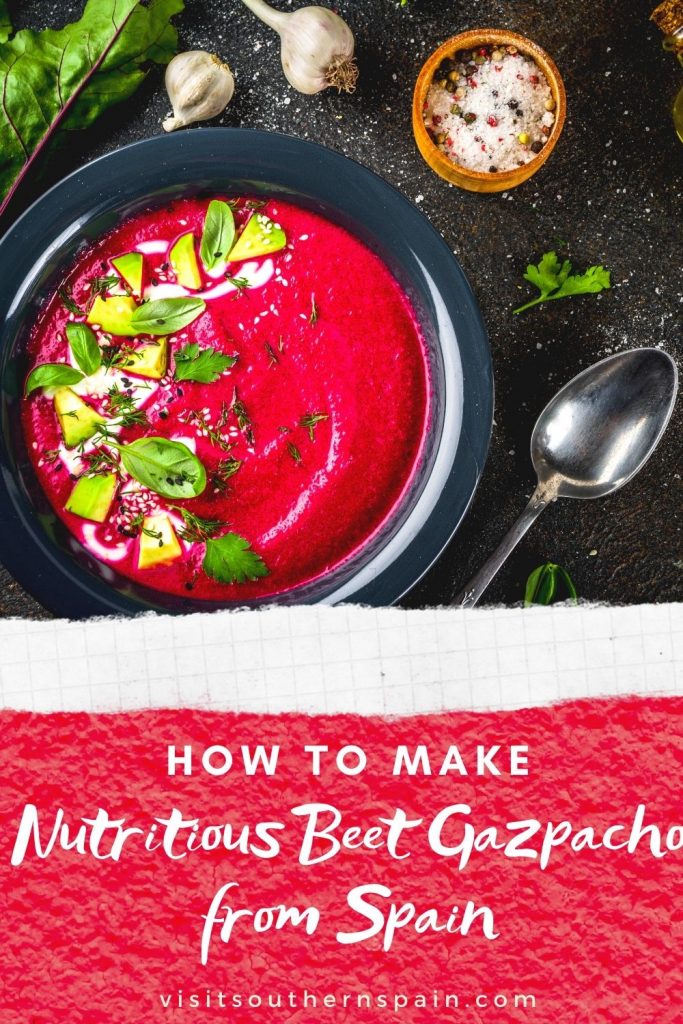 Are you looking for a Nutritious Beet Gazpacho from Spain? As summer is already here, you'll need a red beet gazpacho to get you through the day. This colorful and tasty beet soup is a Spanish gazpacho that stands out thanks to its beautiful color. After you've tried this cold beet soup, you'll see that it's by far the best gazpacho you've ever tried. The beet gazpacho recipe is easy to make and it's a very nutritious Spanish soup. #beetgazpacho #coldbeetsoup #spanishgazpacho #beetsouprecipe