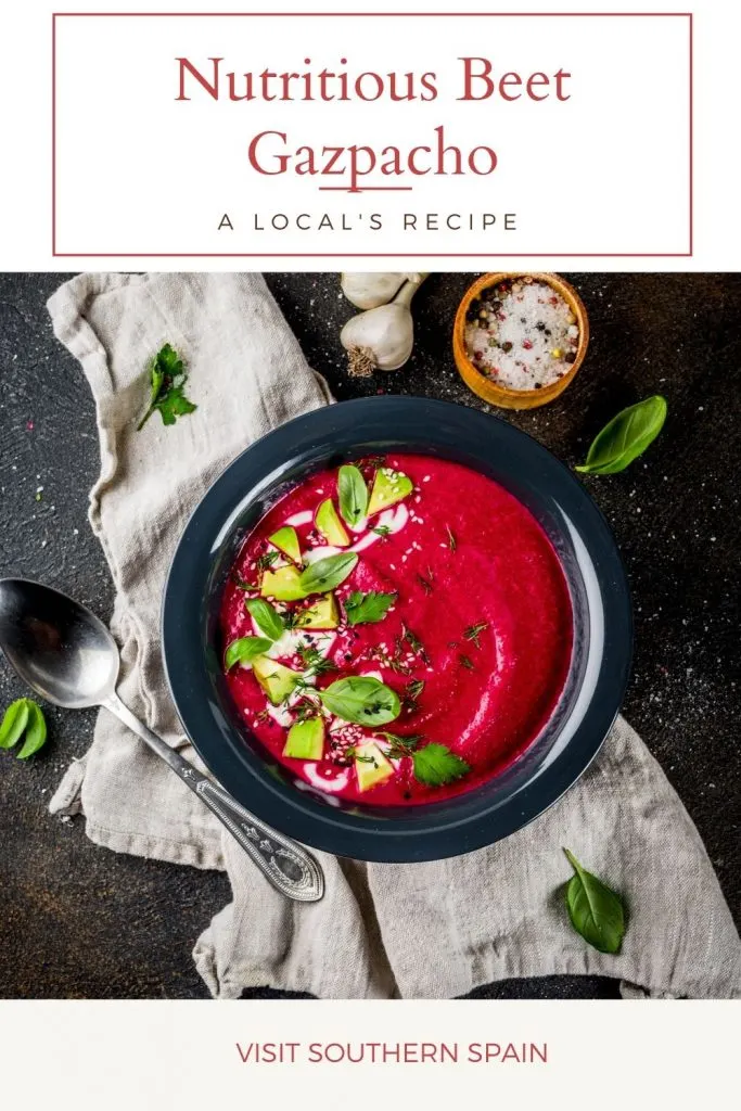 Are you looking for a Nutritious Beet Gazpacho from Spain? As summer is already here, you'll need a red beet gazpacho to get you through the day. This colorful and tasty beet soup is a Spanish gazpacho that stands out thanks to its beautiful color. After you've tried this cold beet soup, you'll see that it's by far the best gazpacho you've ever tried. The beet gazpacho recipe is easy to make and it's a very nutritious Spanish soup. #beetgazpacho #coldbeetsoup #spanishgazpacho #beetsouprecipe