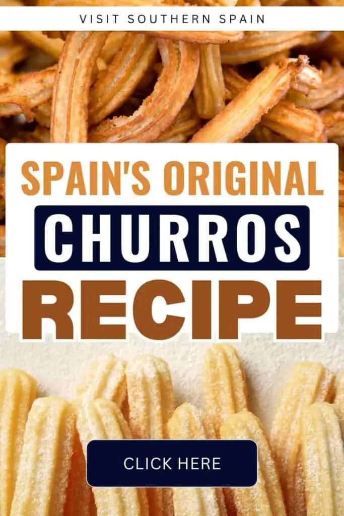 Lines of churros on top, they are well done and crispy. Bottom line of churros are not that cooked.