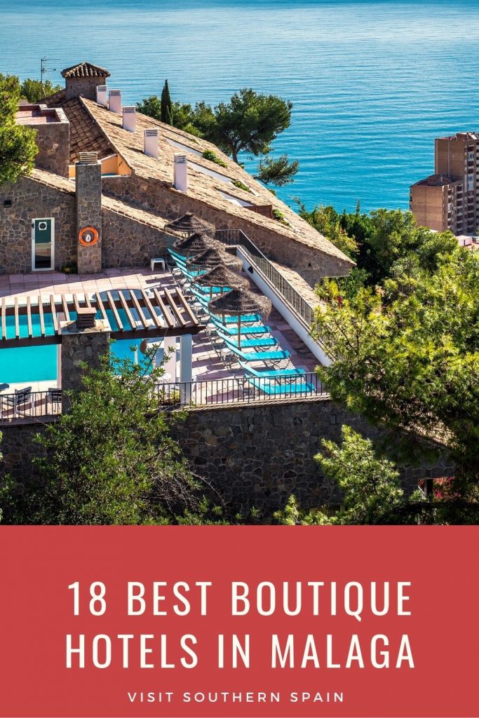 Are you looking for the best boutique hotels in Malaga, Spain? We're here to help you find the perfect hotel, from budget one to 5 star hotels in Malaga. Our guide includes information about some of the best boutique hotels in Malaga. The beautiful Andalusian city promises a vacation you won't soon forget, and that has a lot to do with the boutique hotels Malaga has to offer. Here are the 18 best boutique hotels in Malaga right now. #spain #malaga #andalucia #boutiquehotels #hotelsmalaga