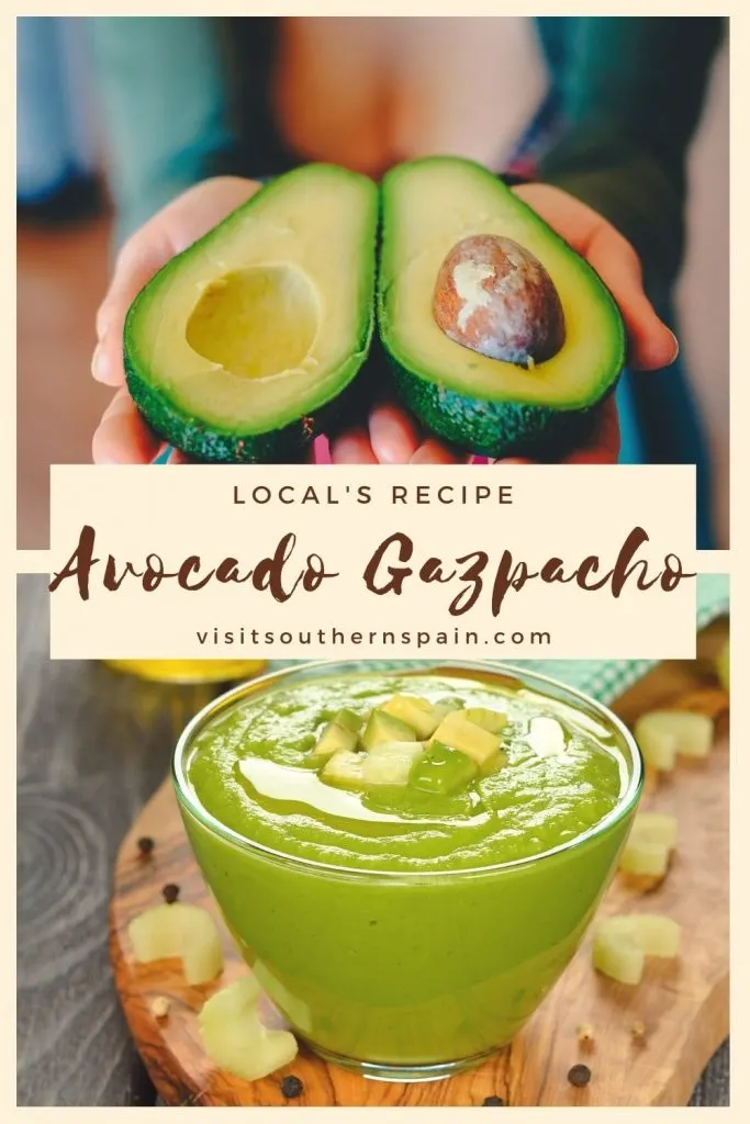 Are you looking for a Delightful Avocado Gazpacho Recipe? We have for you an avocado soup recipe to make your summer more enjoyable. This avocado soup is a perfect choice when you are in a hurry and just want to eat a delicious chilled soup. The gazpacho with avocado has a unique taste and incredible texture thanks to the nutritious avocado. That's why this avocado gazpacho soup is one of the best avocado recipes you've ever tried! #avocadogazpacho #spanishsoup #avocadosoup #gazpacho #coldsoup
