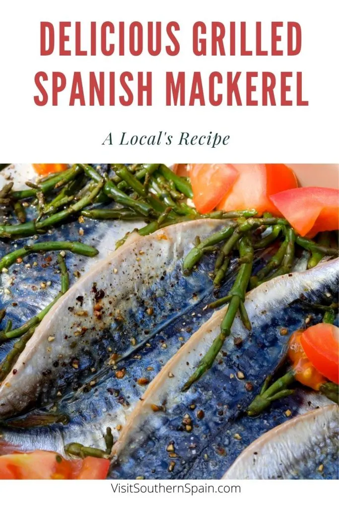 Are you looking for a Grilled Spanish Mackerel recipe? The Spanish mackerel is a recipe that puts the mackerel fish in the spotlight. This grilled Spanish mackerel is simple but you won't be disappointed by the Mediterranean flavors of this mackerel fish recipe. The vegetables are there to offer you a healthy and light Spanish dinner that will make you feel like in a Spanish restaurant on the beach. A must-try for every fish lover! #grilledmackerel #mackerelrecipe #spanishfish #fishrecipe #fish