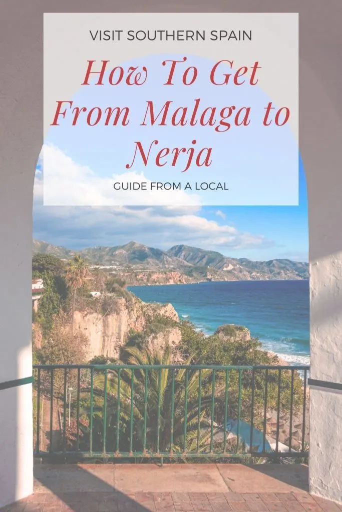 Are you wondering how to get from Malaga to Nerja? This is the definitive guide to getting from Malaga to Nerja. Whether you want to travel to Nerja by bus or train, this page has all the information you need. There is also an easy way to travel from Malaga airport to Nerja if you plan to land in Malaga. Traveling to Nerja has never been easier and this is a trip you won't regret doing. Get the best travel tips from Malaga to Nerja. #frommalatatonerja #malaga #nerja #costadelsol #travelguide