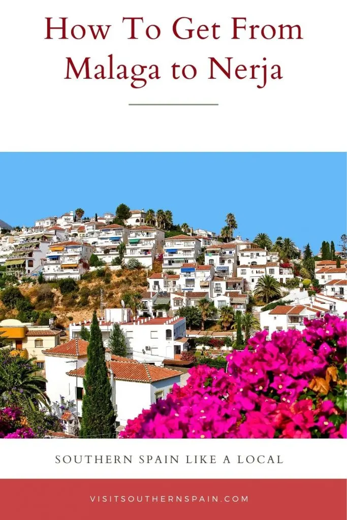 Are you wondering how to get from Malaga to Nerja? This is the definitive guide to getting from Malaga to Nerja. Whether you want to travel to Nerja by bus or train, this page has all the information you need. There is also an easy way to travel from Malaga airport to Nerja if you plan to land in Malaga. Traveling to Nerja has never been easier and this is a trip you won't regret doing. Get the best travel tips from Malaga to Nerja. #frommalatatonerja #malaga #nerja #costadelsol #travelguide