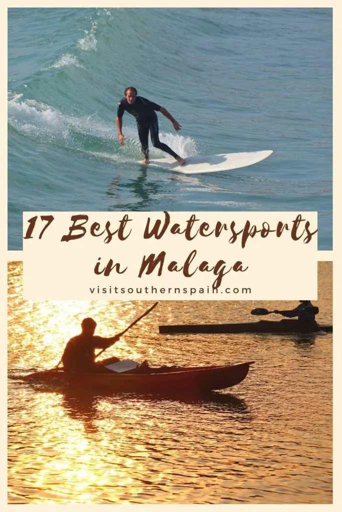 Are you looking for the best watersports in Malaga? Here's a list to help you pick the next activity while visiting Malaga. There's nothing better than a watersport when you're on holiday at the sea. Whether you want to explore the sea while snorkeling and scuba diving or relaxing aboard a catamaran, Costa del Sol can offer you everything. Here are the 17 best watersports in Malaga and Costa del Sol for you and your friends. #watersports #malaga #costadelsol #wateractivities #wateradventure