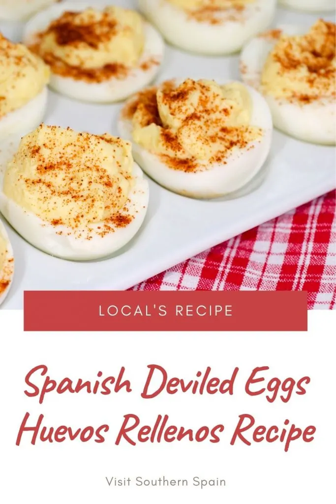 Are you in the mood for Spanish Deviled Eggs? You must try our deviled eggs for they are a delicious way to eat tuna and eggs. The Spanish-style deviled eggs are the perfect dish when you have guests or you simply want a deviled egg platter for your lunch or dinner. These healthy deviled eggs are tasty and very nutritious and will be ready in no time. Try these fancy deviled eggs and we promise you'll fall in love with this recipe. #Spanishdeviledeggs #deviledeggs #spanisheggs #huevosrellenos