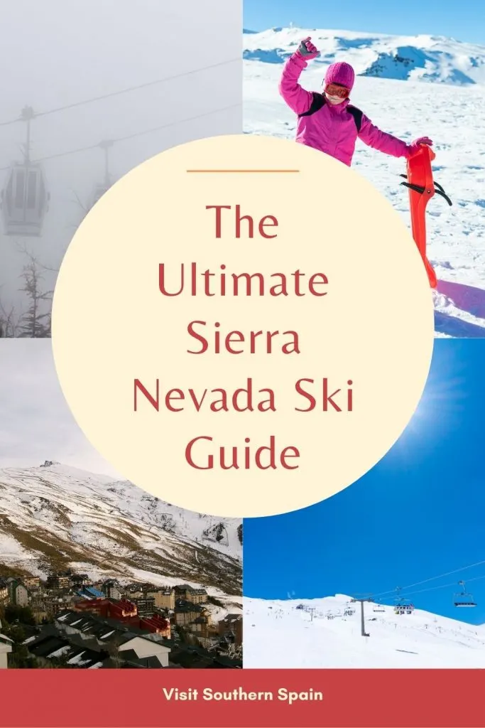 Are you looking for a Sierra Nevada ski guide? We've got you covered this winter with our thorough guide to skiing in Spain. Sierra Nevada ski resort is a great place to ski, for beginners and advanced skiers alike. This resort has a total of 131 pistes, 21 lifts, and a beautiful resort village, Pradollano that will make your ski trip to Spain unforgettable. Plan your ski trip checklist with the help of our Ultimate Sierra Nevada Ski Guide. #sierranevadaskiguide #skiguide #sierranevadaresort #spain