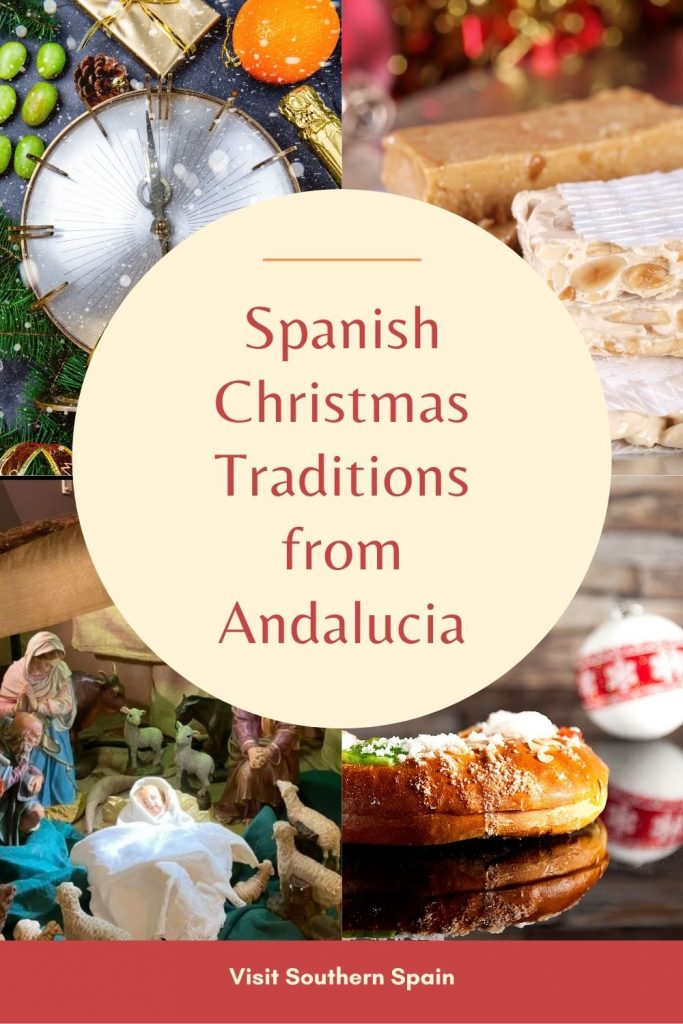 Are you curious what are the Spanish Christmas Traditions from Andalucia? You can read all about them in our guide to the best traditions from Southern Spain. Christmas in Spain is something that you need to experience at least once in your life. Nativity scenes, Christmas pastries, turron, Three Wise Men, and of course Roscon de Reyes are what make Andalusian Christmas so unique. Christmas in Spain will be unforgettable. #christmas #christmastraditions #christmasinandalucia #spanishchristmas