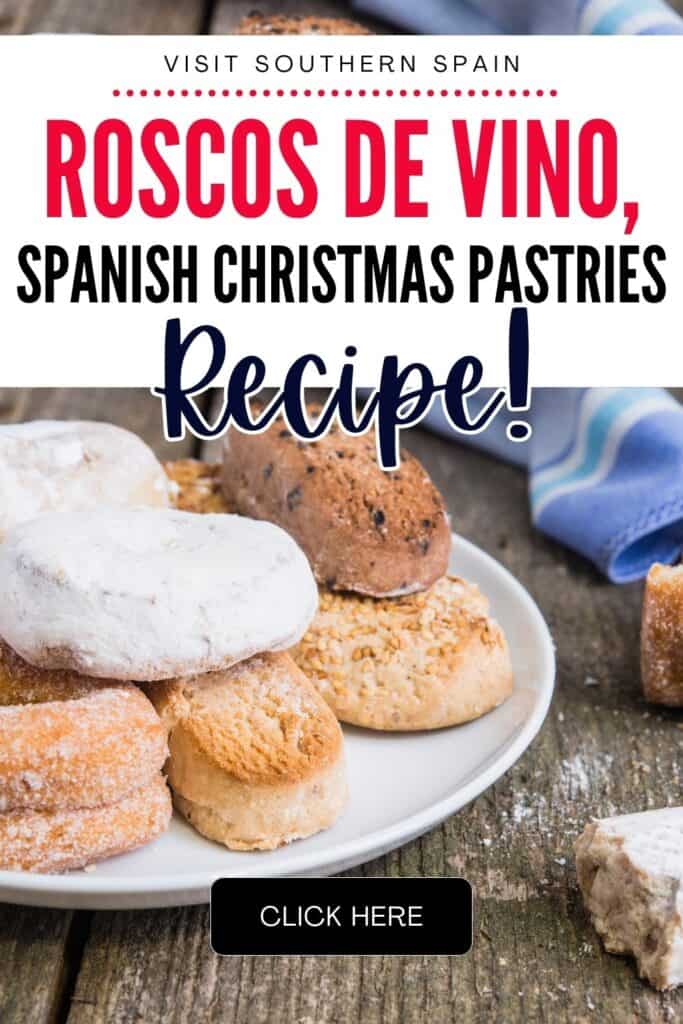 There is a white plate full of Spanish baked goodies.