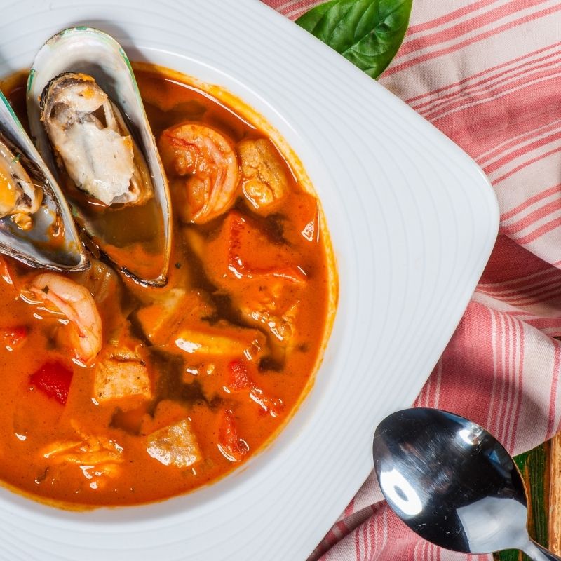 Spanish Seafood Soup, 18 Delightful Spanish Christmas Food Ideas