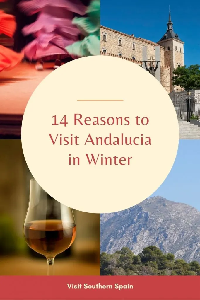 Are you looking for reasons to visit Andalucia in winter? It might be one of the best ideas to visit Andalucia in winter because the weather is perfect to do things you couldn't do in summer. The cities in Andalusia will offer you museum tours, food, and drink guided tours, perfect weather for surfing, and of course, winter-themed cuisine. Here are the best places to visit in Andalucia during winter for a holiday to remember. #visitandalucia #andaluciainwinter #southernspain #andalucia #spain