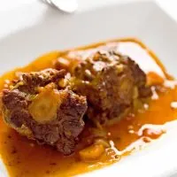 roasted oxtail recipe served with gravy
