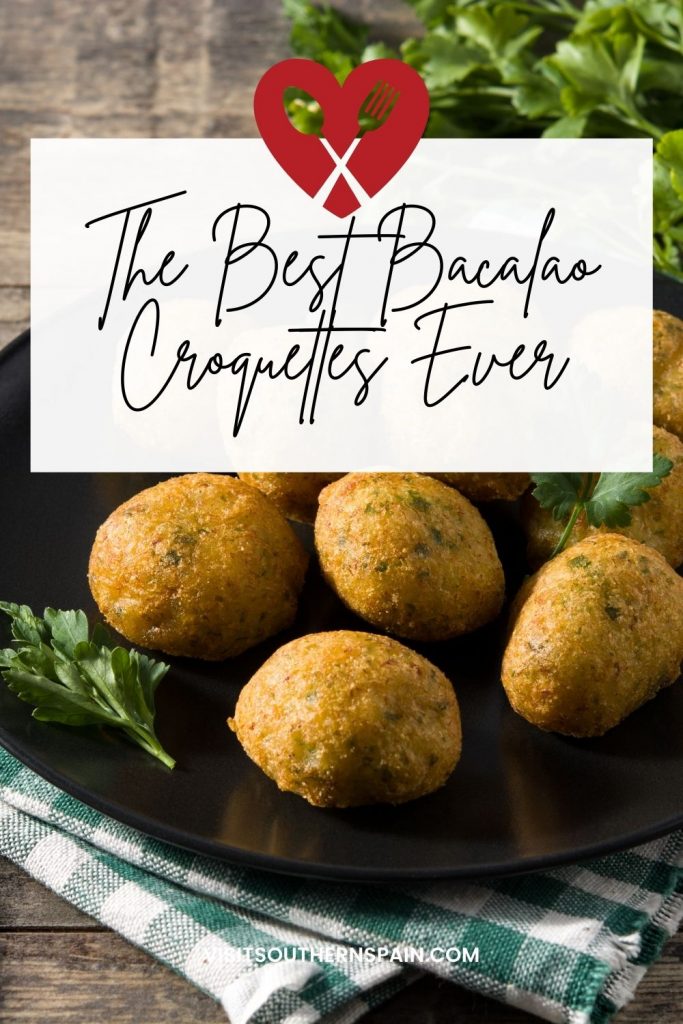 Are you looking for The Best Bacalao Croquettes Ever? With just one bite of these Spanish tapas, you'll be transported to the beaches of southern Spain where cod croquettes are famous. These Spanish croquettes are easy to make and you don't need many ingredients to do them. Whenever you have a party, these fish appetizers are a great idea to impress your guests and make sure they'll ask the recipe. Codfish croquettes are what you need! #bacalaocroquettes #croquettes #codrecipes #codcroquettes