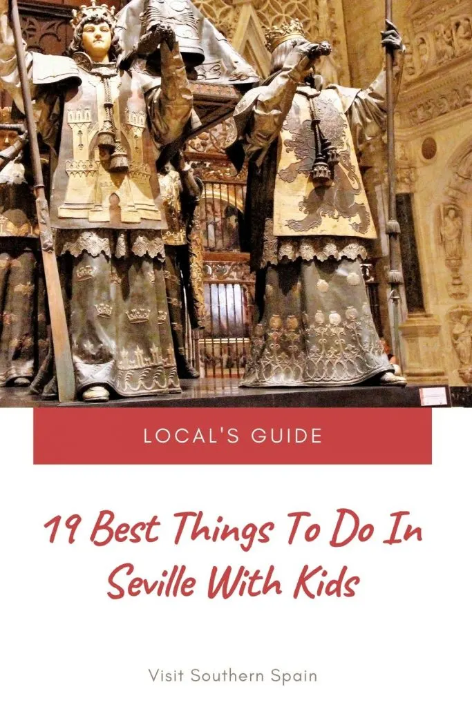Are you looking for things to do in Seville with kids? You can read all about the things to do in Seville, Spain for your family holiday in Andalusia's most beautiful city. There are a lot of magical stuff that you could do in Seville with kids and make for them a holiday to remember. Among the kid friendly activities you can choose, there's the Magic Island which your kids will absolutely love and much much more! #thingstodoinseville #holidaywithkids #kidsinvacation #seville #sevillewithkids