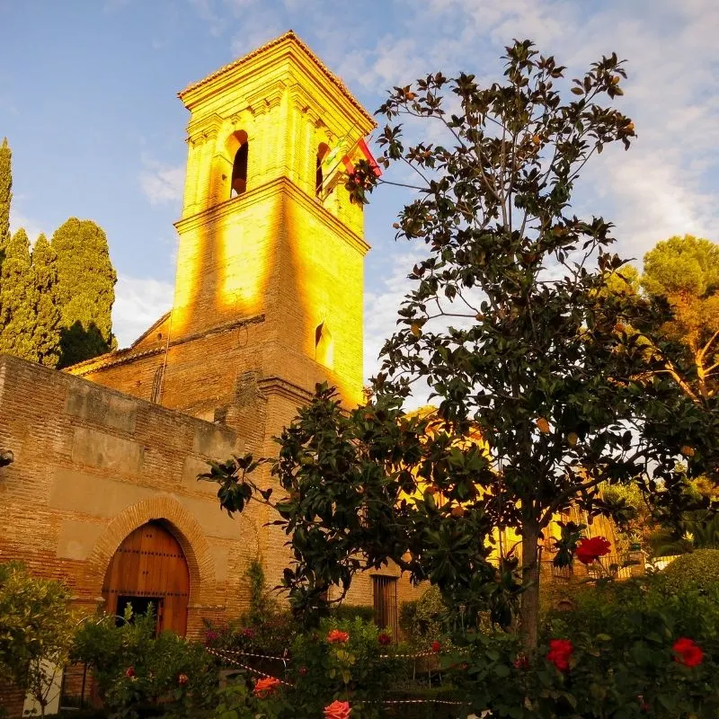 outside view of the Parador de Granada, luxury hotels in Granada