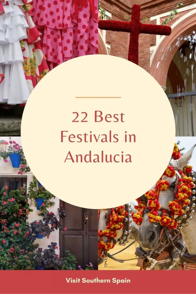 Curious which are the best festivals in Andalucia? You've come to the right place! You can read all about the most famous festivals in Andalucia, their history and significance, as well as when they're taking place. Visiting Andalucia for its fascinating festivals is definitely a thing to add to your bucket list. From early spring, till late autumn, Southern Spain is full of joy and color, hosting its most beloved festivals. #festfestivals #festivalsinadnalucia # Andalucia #festivals #spain