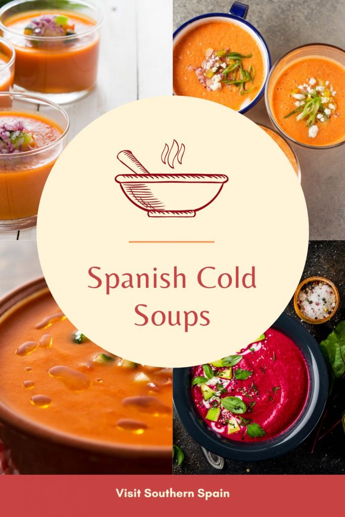 Are you looking for the Best Spanish Cold Soups for Summer? This is the ultimate list of Spanish soups for the hot season. You can choose from the classic gazpacho Andaluz to something fancier like gazpacho with shrimp, or a fruity one like the mango gazpacho. This list of cold soup recipes is a must-try in any Hispanic kitchen. You will have a variety of gazpachos that can make the heat of summer go away with just one bowl of soup. #spanishcoldsoups #gazpacho #spanishsoups #coldsoupsrecipe