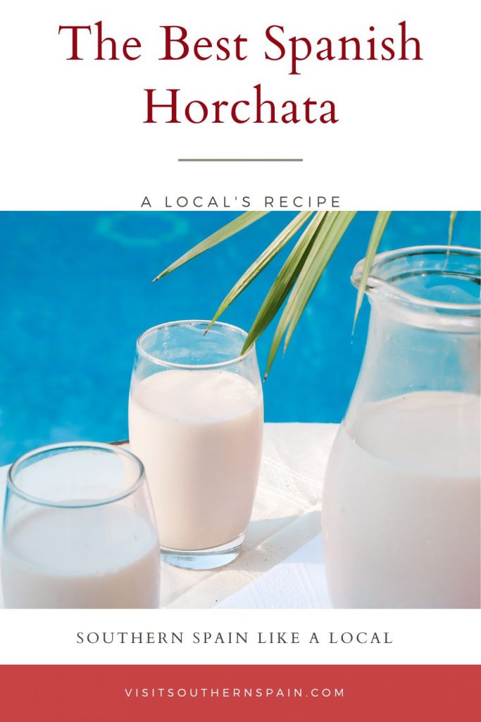 Do you want to know how to make the best Spanish horchata? Our authentic horchata recipe is just in for the summer season and ready to help you deal with the heat. The Spanish horchata recipe is a healthy tiger nut milk recipe that is drunken all over Spain and it's one of the easiest Spanish drinks. If you want a refreshing horchata drink to sip next to the pool or after a hot day at the beach, our horchata is the answer. #spanishhorchata #horchata #spanishdrink #horchatadrink #tigernutdrink