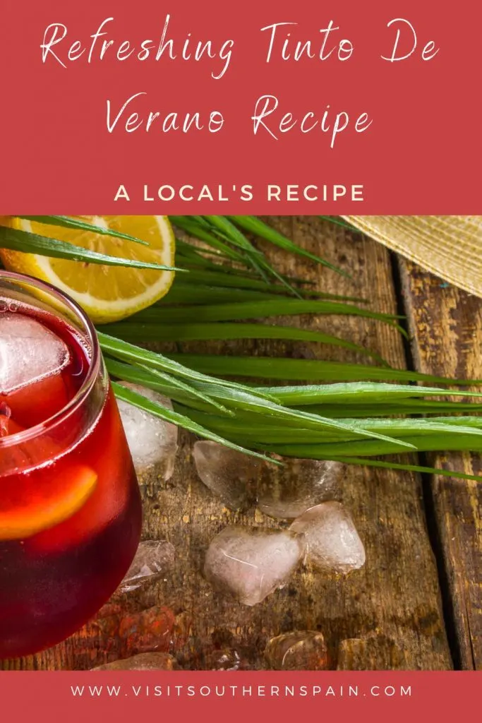 Are you looking for an Easy Tinto De Verano Recipe? Learn how to make Tinto de Verano and fight the heat away with this simple and delicious Spanish summer wine. You don't need much to do the Tinto de Verano recipe and with only two ingredients and some ice, you will have one of the best summer mixed drinks to sip by the pool. The sweet wine combines so perfectly with the sparkling lemon soda and you discover soon this is your favourite drink. #tintodeverano #summerwine #spanishwine #sweetwine